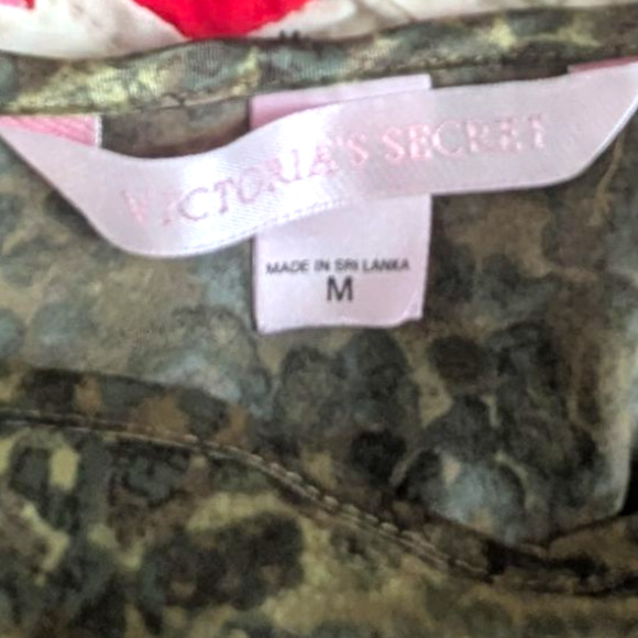 Y2K Floral Satin Pajama Set ~ tan and burnt umber - EXCELLENT - Picture 6 of 6